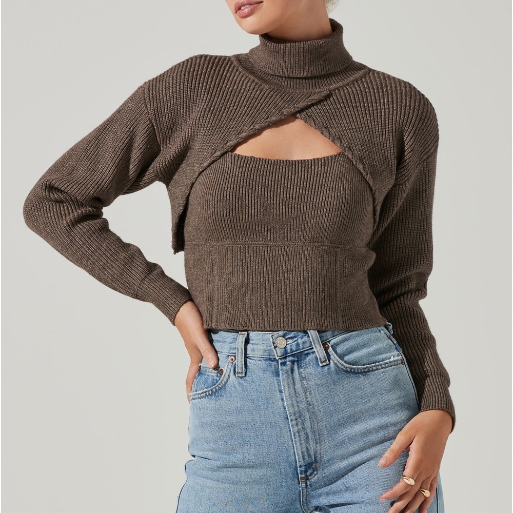 NWT ASTR Taissa Turtleneck sweater.